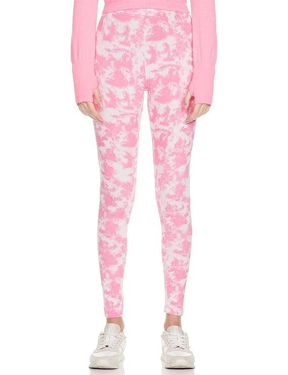 71XDQVACCZL._SX569_ Women Abstract Printed Elasticated Waist Skinny Fit Leggings - Image 1